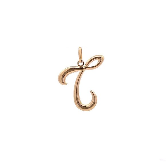 Unbranded Jewelry - 18K Gold Pendant Letter T Initial 1.29 grams